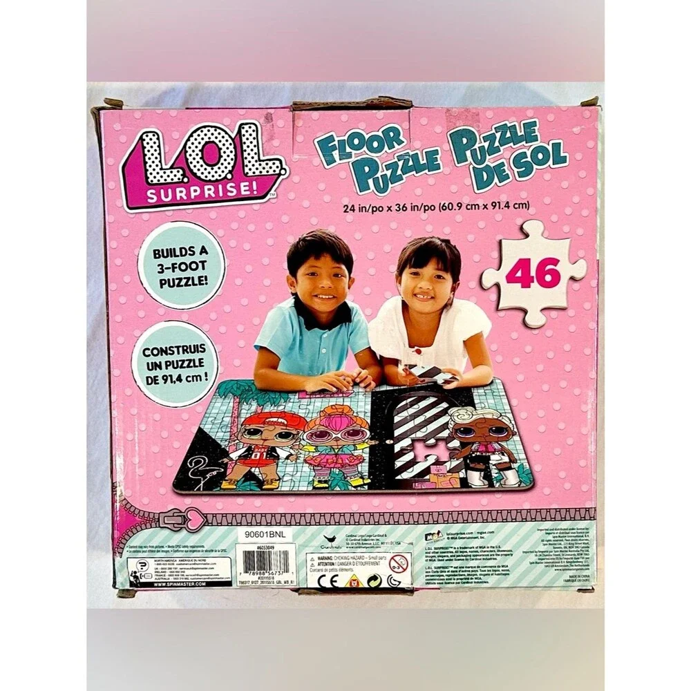 LOL Surprise 46pc Floor Puzzle by Cardinal 24x36 Complete Set with Box